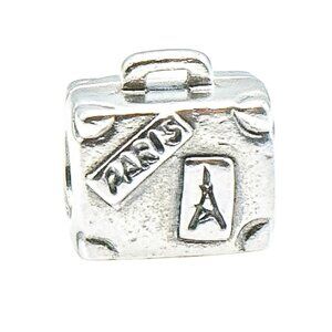 Pandora Suitcase Sterling Silver Travel Charm – Retired